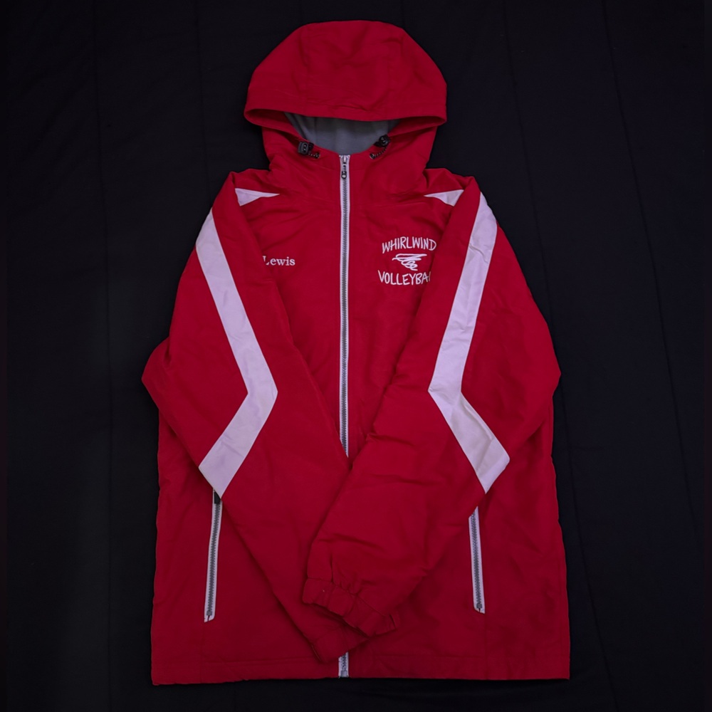 Holloway Red Volleyball Jacket with White Accents